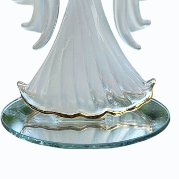 LaVori Originals Elegant Glass and 22 KT Gold "Get Well Soon" Angel Figurine - Picture 6 of 12